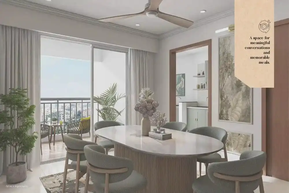 SJR Verve 2 BHK living area